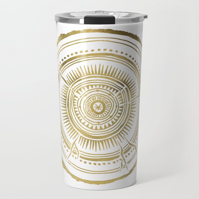 Quaking Aspen - Gold Tree Rings Travel Mug Gallery Image 1