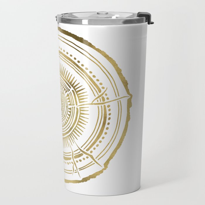 Quaking Aspen - Gold Tree Rings Travel Mug Gallery Image 2