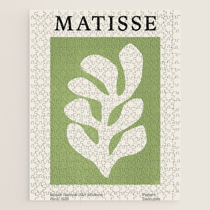 Forest Green Leaf: Matisse Paper Cutouts V Jigsaw Puzzle Gallery Image 1