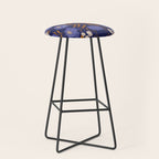 Mystery Blooms {Periwinkle} Stool Gallery Image 1