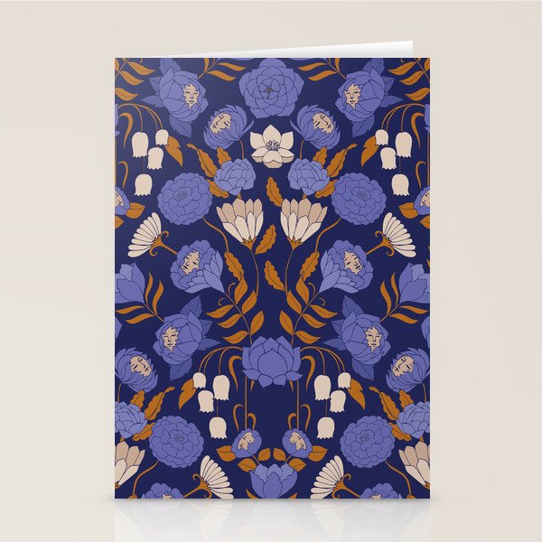 Mystery Blooms {Periwinkle} Stationery Card Gallery Image 2