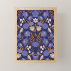 Mystery Blooms {Periwinkle} Mini Art Print Gallery Image 1