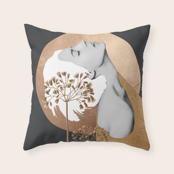 Gentle Beauty 9 Throw Pillow Gallery Image 1