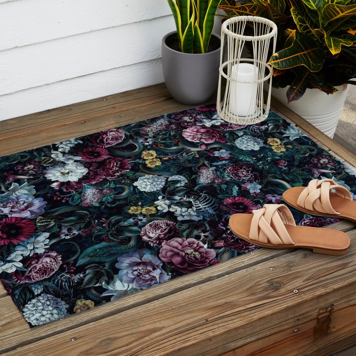 Skulls and Snake II Outdoor Rug Gallery Image 2
