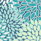 Christmas, Floral Prints, Teal, Blue and Green, Colour Prints Coffee Mug Gallery Image 2
