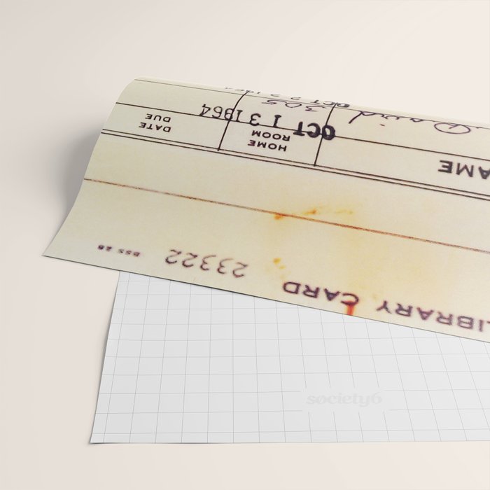 Library Card 23322 Wrapping Paper Gallery Image 2