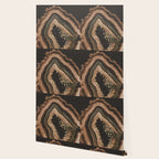 Brown Agate Gold Foil Glam #1 #gem #decor #art #society6 Wallpaper Gallery Image 2