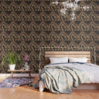 Brown Agate Gold Foil Glam #1 #gem #decor #art #society6 Wallpaper Gallery Image 3
