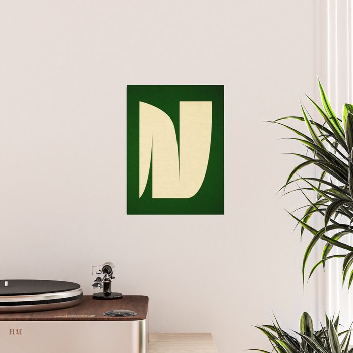 simple abstract shape-02 green Poster Gallery Image 2