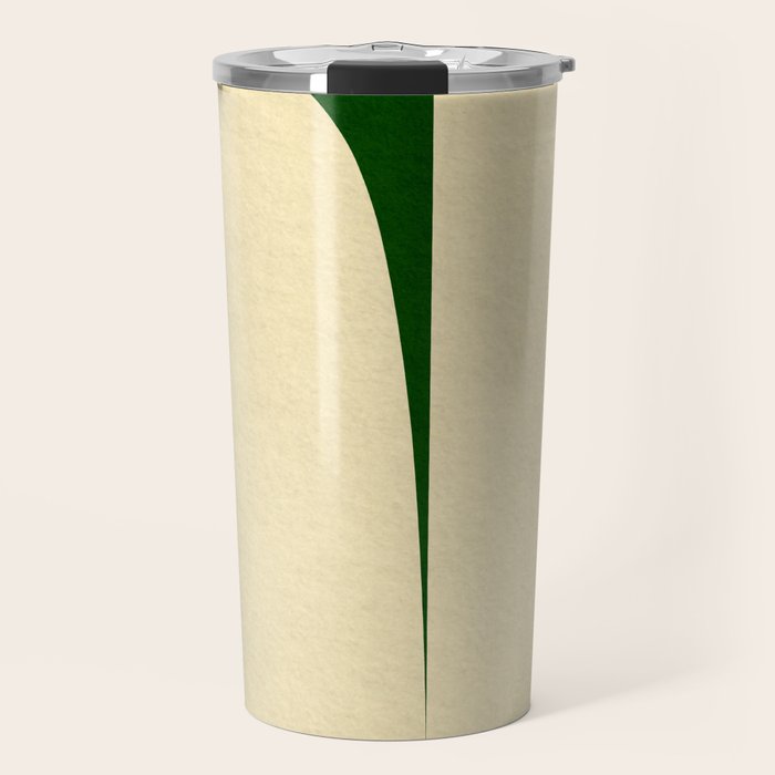 simple abstract shape-02 green Travel Mug Gallery Image 1
