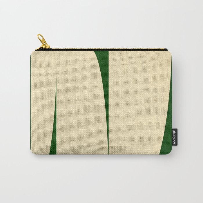 simple abstract shape-02 green Carry All Pouch Gallery Image 1
