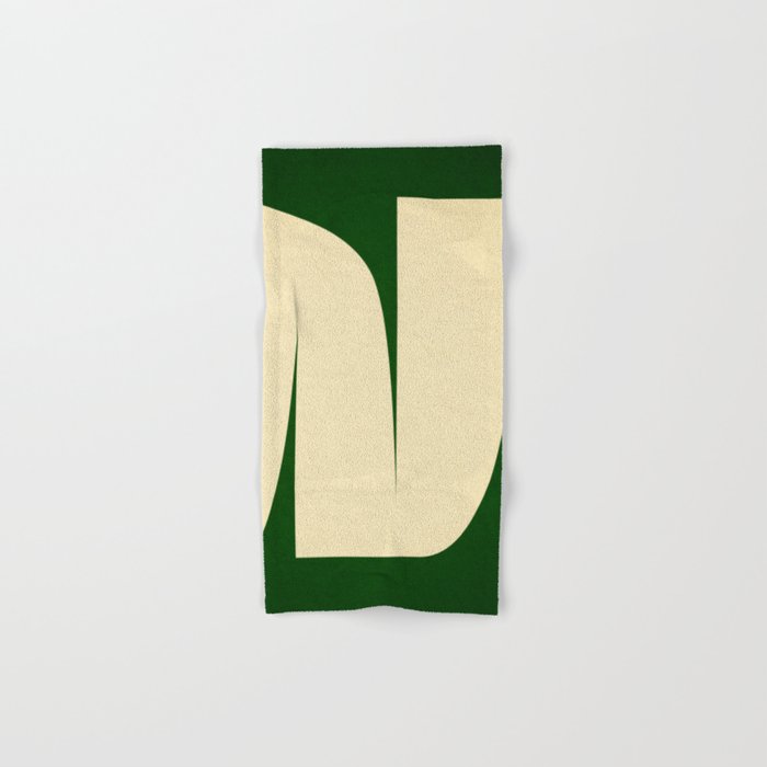 simple abstract shape-02 green Bath Towel Gallery Image 1
