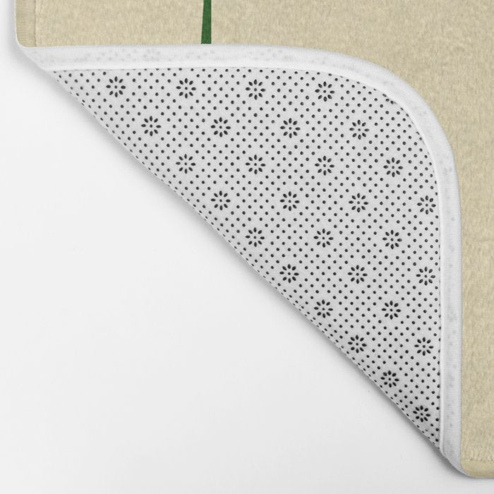 simple abstract shape-02 green Bath Mat Gallery Image 2