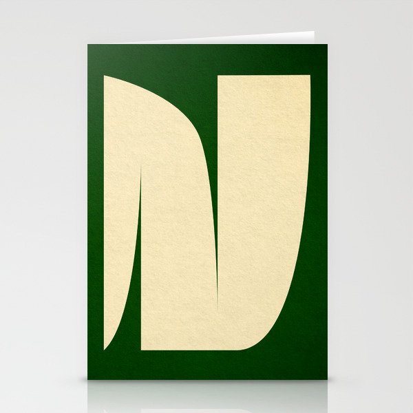simple abstract shape-02 green Stationery Card Gallery Image 2