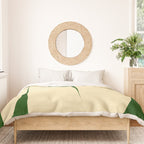 simple abstract shape-02 green Duvet Cover Gallery Image 3