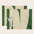 simple abstract shape-02 green Placemat Gallery Image 1