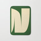 simple abstract shape-02 green Bath Mat Gallery Image 1