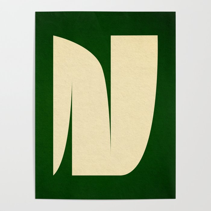 simple abstract shape-02 green Poster Gallery Image 1