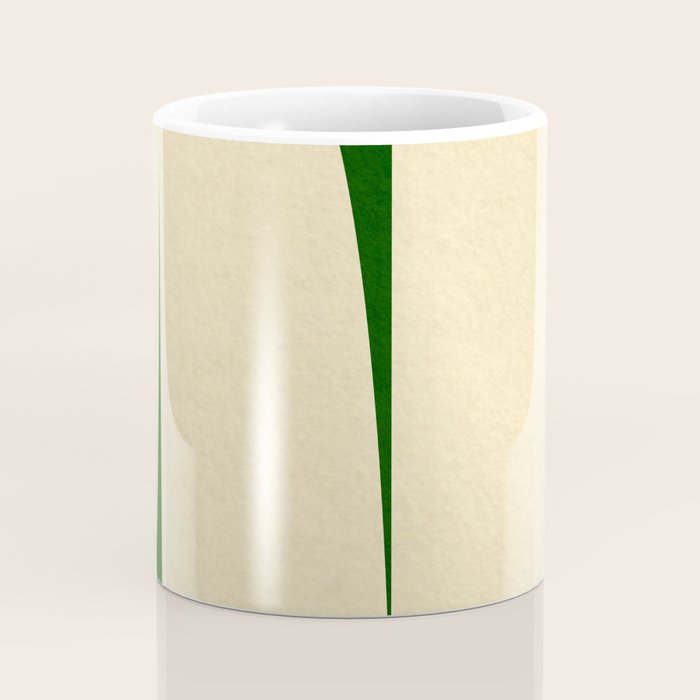 simple abstract shape-02 green Coffee Mug Gallery Image 4