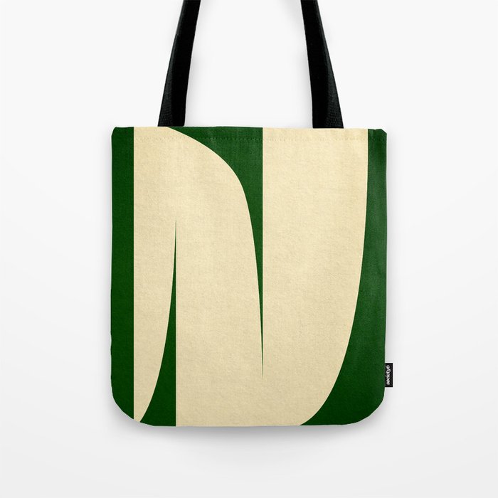 simple abstract shape-02 green Tote Bag Gallery Image 1