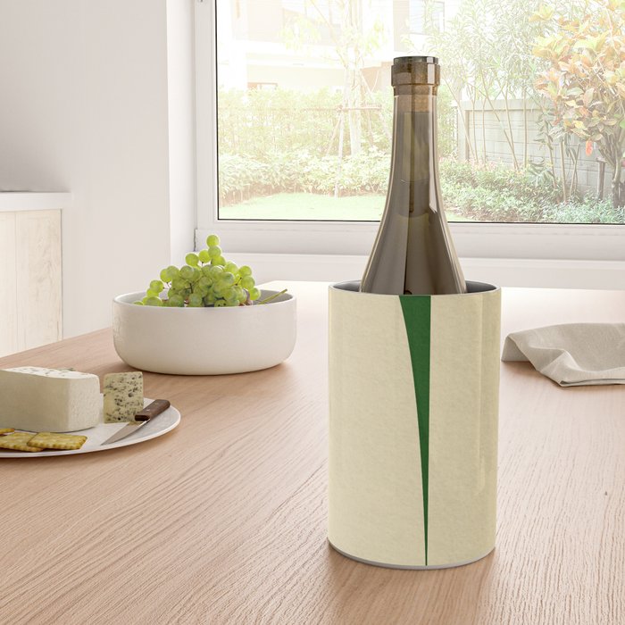 simple abstract shape-02 green Wine Chiller Gallery Image 4