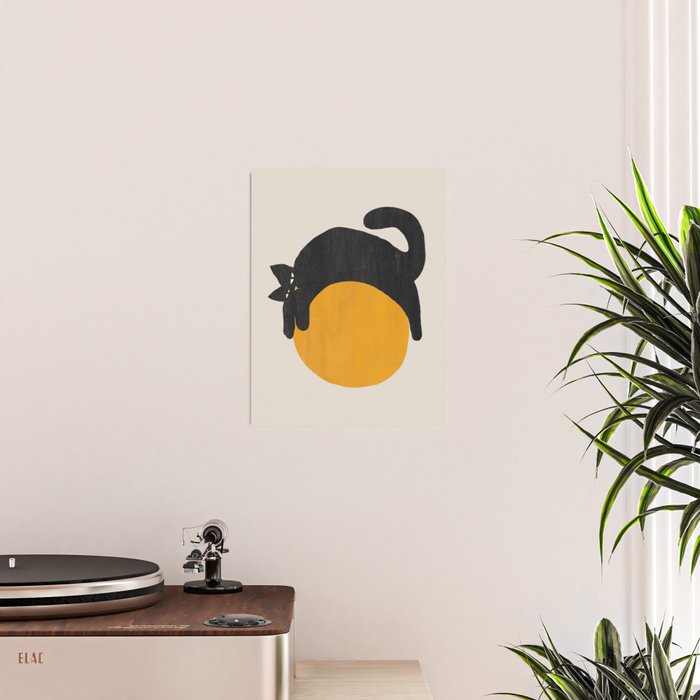 Cat with ball Poster Gallery Image 2