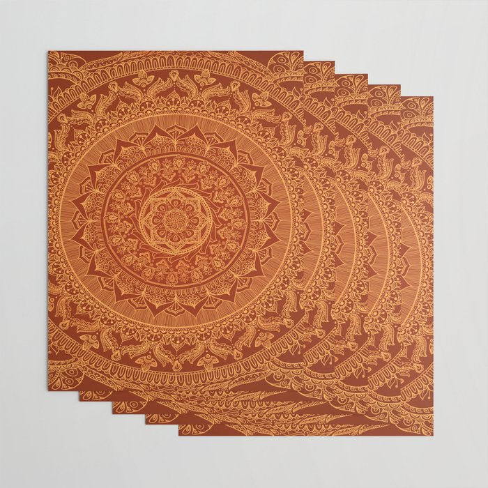 Mandala Spice Wrapping Paper Gallery Image 3