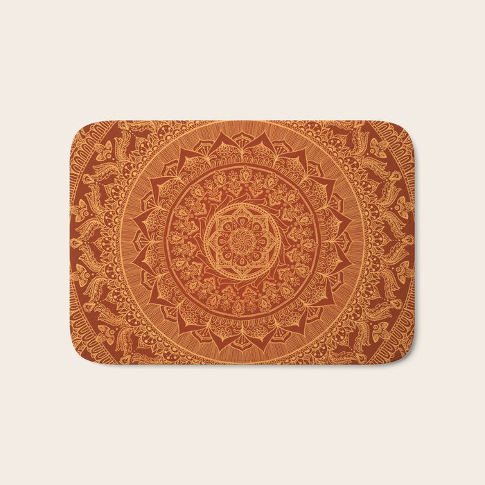 Mandala Spice Bath Mat Gallery Image 1