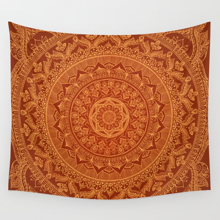 Mandala Spice Wall Tapestry Gallery Image 4