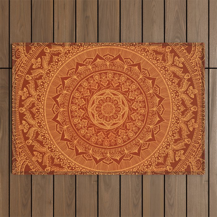 Mandala Spice Outdoor Rug Gallery Image 1