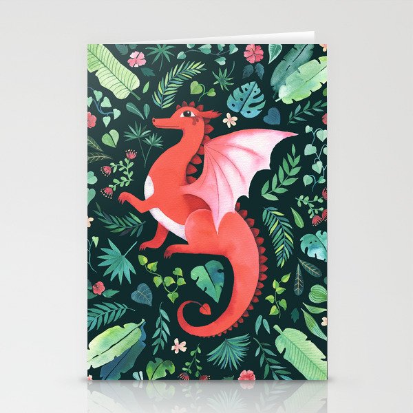 Tropical Dragon Stationery Card Gallery Image 1