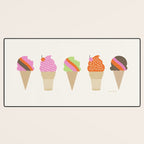 i love ice cream Desk Mat Gallery Image 3