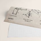 Toilet Seat Patent - Housewarming Bathroom Art - Antique Wrapping Paper Gallery Image 2