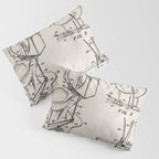 Toilet Seat Patent - Housewarming Bathroom Art - Antique Pillow Sham Gallery Image 3