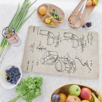 Toilet Seat Patent - Housewarming Bathroom Art - Antique Cutting Board Gallery Image 2