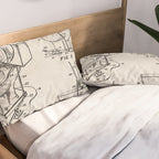 Toilet Seat Patent - Housewarming Bathroom Art - Antique Pillow Sham Gallery Image 2