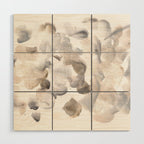 Abstract Art Grey Black Brown Abstract Watercolour 8| Watercolor Brush Strokes Wood Wall Art Gallery Image 1