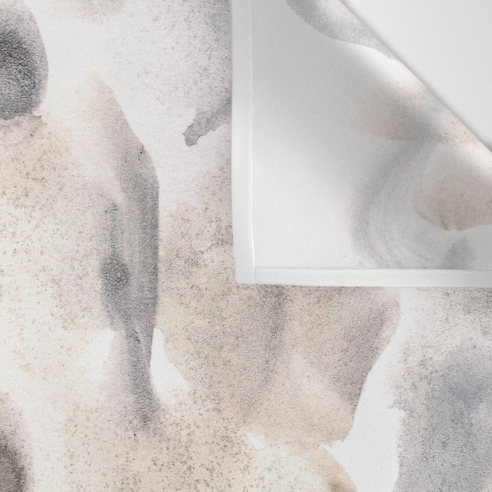 Abstract Art Grey Black Brown Abstract Watercolour 8| Watercolor Brush Strokes Wall Tapestry Gallery Image 3