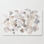 Abstract Art Grey Black Brown Abstract Watercolour 8| Watercolor Brush Strokes Cutting Board Gallery Image 1