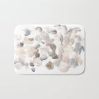 Abstract Art Grey Black Brown Abstract Watercolour 8| Watercolor Brush Strokes Bath Mat Gallery Image 1