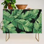 Tropical banana leaves II Credenza Gallery Image 1