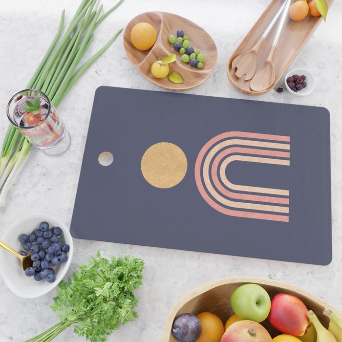 Mid century modern - indigo Cutting Board Gallery Image 2