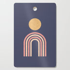 Mid century modern - indigo Cutting Board Gallery Image 1