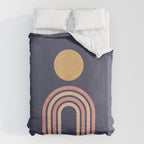 Mid century modern - indigo Duvet Cover Gallery Image 6
