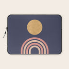 Mid century modern - indigo Laptop Sleeve Gallery Image 1
