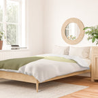 Olive green abstract shapes Duvet Cover Gallery Image 2