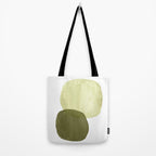 Olive green abstract shapes Tote Bag Gallery Image 2