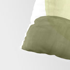 Olive green abstract shapes Pillow Sham Gallery Image 4