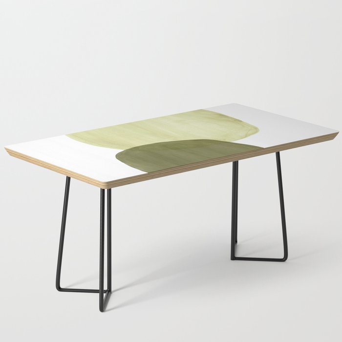 Olive green abstract shapes Coffee Table Gallery Image 1