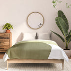 Olive green abstract shapes Comforter Gallery Image 3